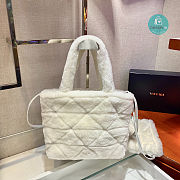 Prada Shaarling Tote Bag In White 26x23x11 cm - 2