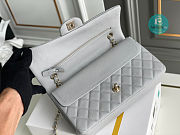 Chanel Small Classic Bag In Grey 25 cm  - 4