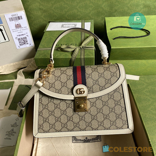 Gucci White Small Ophidia Bag 25x17.5x7cm - 1