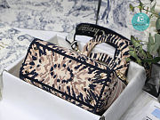 Dior Lady-lite Bag Multicolor Tie & Dior Embroidery size 24x20x11cm - 2
