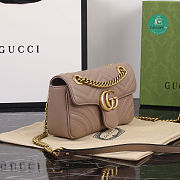 Gucci Marmont Matelassé Leather Pink 22x14x6 cm - 6