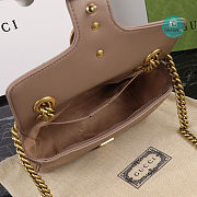 Gucci Marmont Matelassé Leather Pink 22x14x6 cm - 2