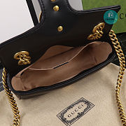 Gucci Marmont Matelassé Leather In Black 22x14x6 cm - 6