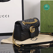 Gucci Marmont Matelassé Leather In Black 22x14x6 cm - 3