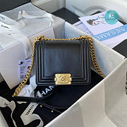 Chanel Mini Boy Handbag In Black 18x13x6.5 cm - 1