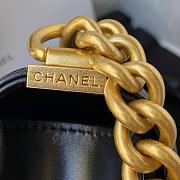 Chanel Mini Boy Handbag In Black 18x13x6.5 cm - 5
