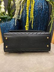 Chanel Coco Handle Chevron Caviar In Black 29x18x12 cm - 4