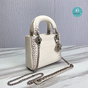 Mini Lady Dior Crocodile Bag 17x15x7 cm - 4