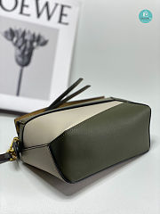 Loewe Mini Puzzle Bag In Classic Calfskin In Green 18x12.5x8cm - 4