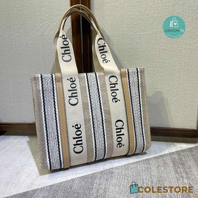 Chloe Woody Shoulder Bag 37×26×12cm - 1