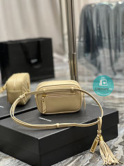 YSL Belt Bag In Cream 15.5x10.5x5.5cm - 2