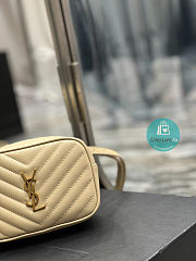 YSL Belt Bag In Cream 15.5x10.5x5.5cm - 3