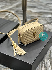 YSL Belt Bag In Cream 15.5x10.5x5.5cm - 5
