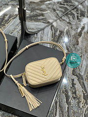 YSL Belt Bag In Cream 15.5x10.5x5.5cm - 6
