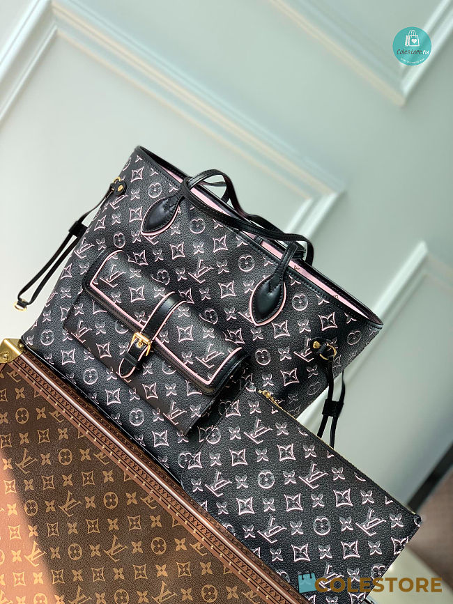  Louis Vuitton Neverfull MM - Handbags In Black 31×28×14cm - 1