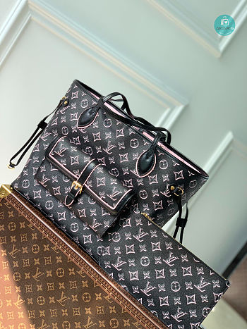  Louis Vuitton Neverfull MM - Handbags In Black 31×28×14cm