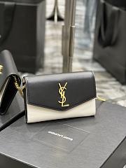 YSL Uptown Chain Wallet In Shiny Smooth Leather 19x12x4 cm - 6