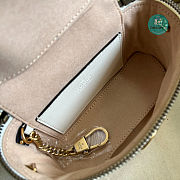 GG Marmont Mini Top Handle Bag In White Leather 16x10.5x5.5 cm - 4