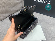 Chanel Mini Flap Bag Glittered Tweed Bag 19.5cm  - 5