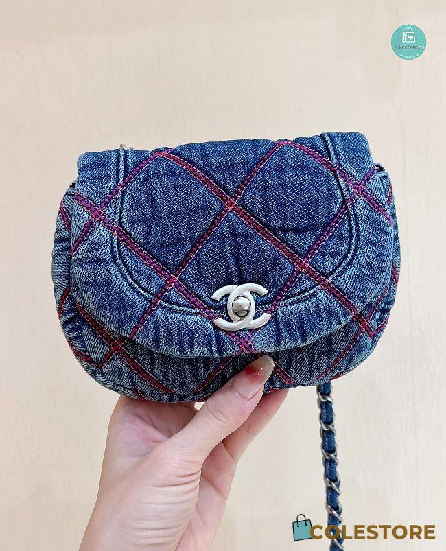 Chanel Coco Beach Denim Flap Bag  - 1