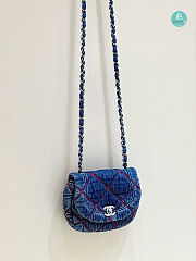 Chanel Coco Beach Denim Flap Bag  - 6
