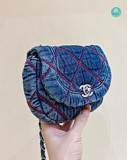 Chanel Coco Beach Denim Flap Bag  - 4