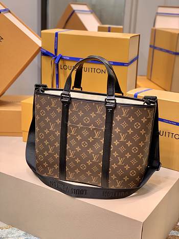 Louis Vuitton Week-End Tote PM Monogram Macassar Canvas 37 x 29 x 13 cm