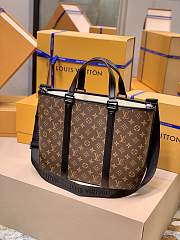Louis Vuitton Week-End Tote PM Monogram Macassar Canvas 37 x 29 x 13 cm - 5