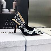 J'Adior Slingback Pump Deep Blue and White  - 2