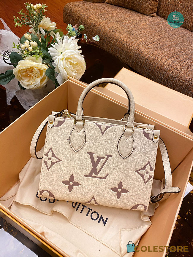 Louis Vuitton Onthego PM Bicolor Monogram Empreinte Leather 25x19x11.5cm - 1