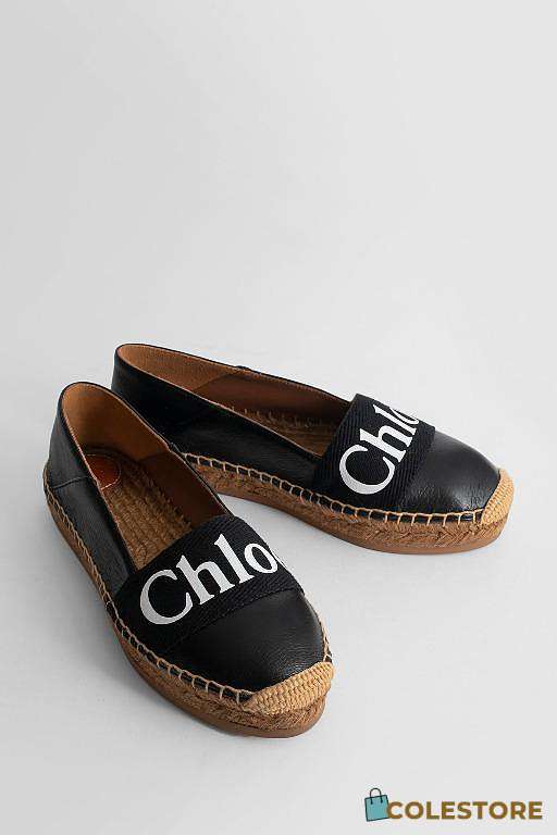 Chloe Woody Espadrille Black  - 1