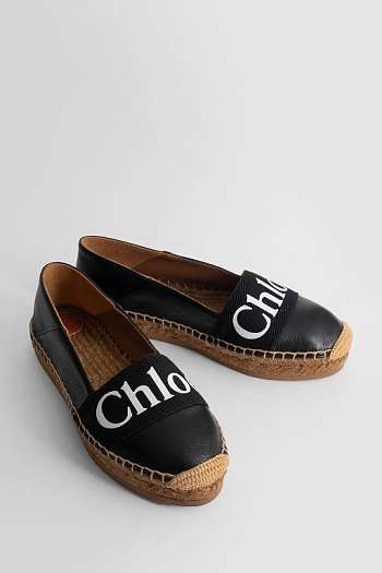 Chloe Woody Espadrille Black 