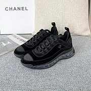 Chanel Suede Calfskin Velvet Grosgrain Black  - 1