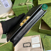 Gucci GG Wallet With Chain ‎6 7 6 1 5 5 Black 19x10x4 cm - 6
