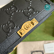Gucci GG Wallet With Chain ‎6 7 6 1 5 5 Black 19x10x4 cm - 4