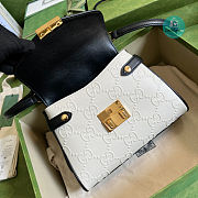  Gucci Small GG Shoulder Bag 6 7 5 7 8 8 In White 25x21x9 cm  - 5