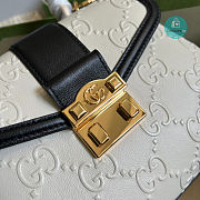  Gucci Small GG Shoulder Bag 6 7 5 7 8 8 In White 25x21x9 cm  - 6