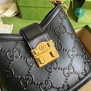 Gucci Small GG Shoulder Bag 6 7 5 7 8 8 In Black 25x21x9 cm  - 2