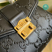 Gucci Small GG Top Handle Bag In Black 6 7 5 7 9 1 Size 28.5x19.5x10 cm - 2