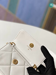 Chanel Quilted Lambskin Chanel 19 Flap Coin Purse With Chain 12x8.5x2.5cm - 4
