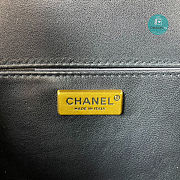 Chanel Black Python Medium Boy Bag with Handle 25×16×9cm - 3