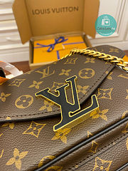 Louis Vuitton Passy Monogram Canvas Brown Handbag 24x17x12 cm - 5