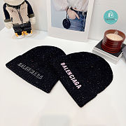 Balenciaga Beanie In Black 215 55-58cm - 6