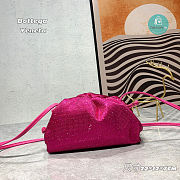 Bottega Veneta The Pouch Cloud Bag Crystal In Pink 22x12x7CM - 3