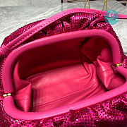Bottega Veneta The Pouch Cloud Bag Crystal In Pink 22x12x7CM - 6
