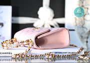 Chanel 22B Handle Chain Bag Medium Light Pink  - 5
