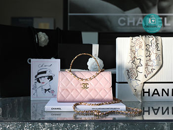 Chanel 22B Handle Chain Bag Light Pink 