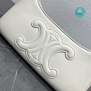 Celine Shoulder Bag Cuir Triompe In White 24x13x5 cm - 5