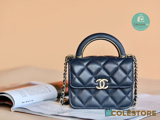 Chanel Vanity Case Crossbody 22A Mini Flap Coin Purse 12x10cm - 1