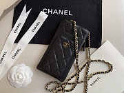 CHANEL PHONE BLACK BAG 18.2x9x3cm - 1